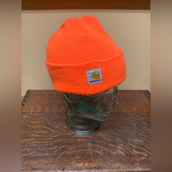 Youth Unisex One Size CARHARTT A18 WATCH CAP Beanie Hat Orange - Picture 16 of 16